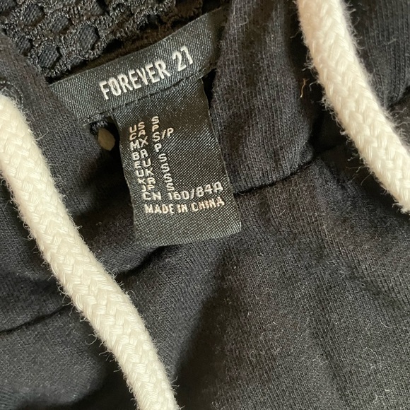 F21 raw edge tunic sweatshirt - Picture 4 of 4